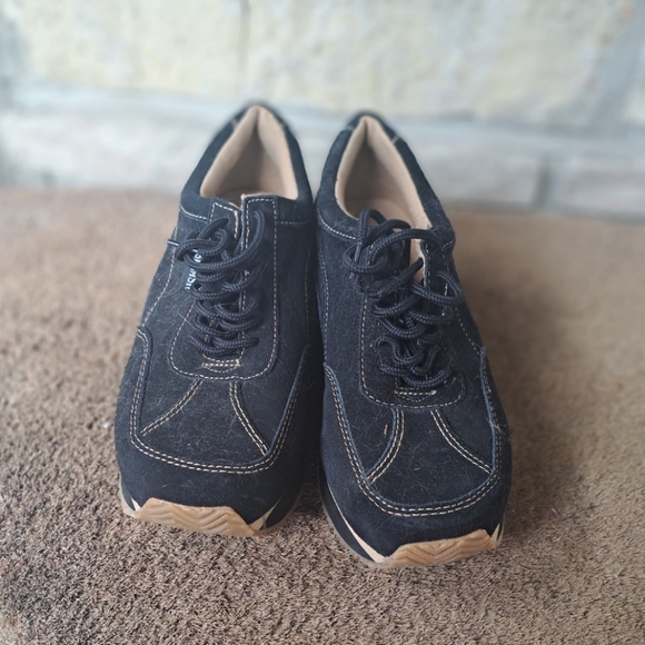 splash fashion footwear Shoes Vintage Platform Sneakers With Rubber